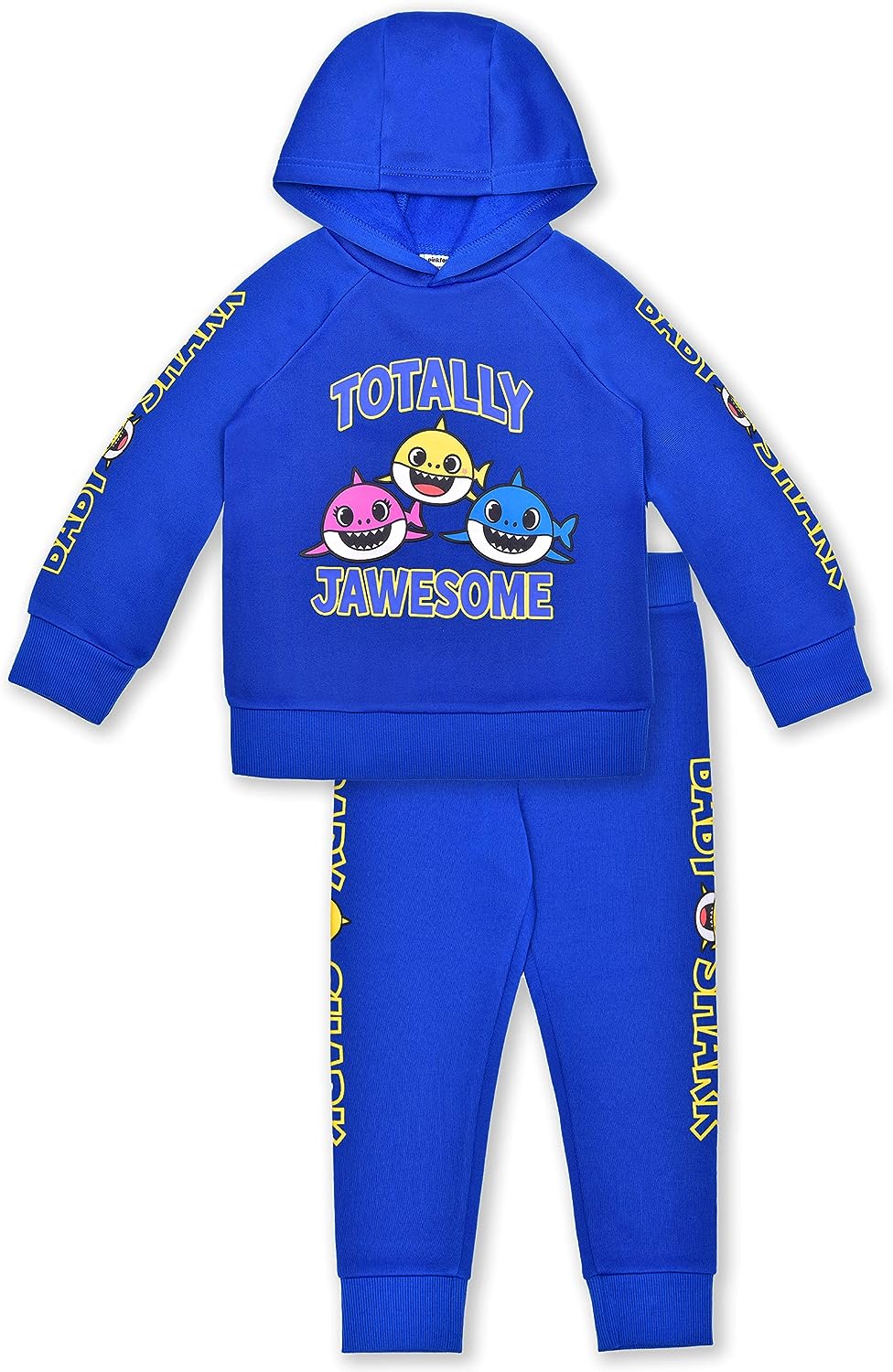 Nickelodeon Boys? Baby Shark Hoodie and Jogger Set for Toddler Kids ? Blue/Navy/Grey