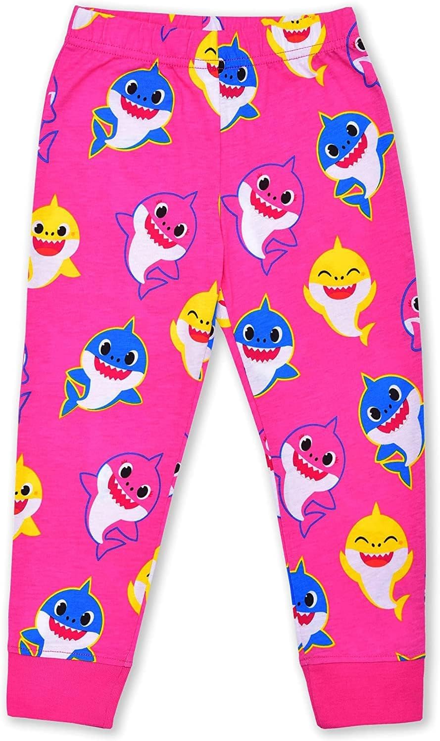 Nickelodeon Baby Shark Girls? Long Sleeve Shirt and Jogger Set for Infant, Toddler and Little Kids ? Pink/Grey