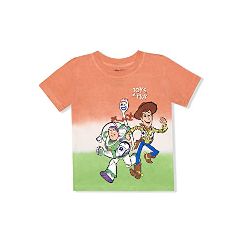 Disney Toy Story Boys’ Woody, Buzz lightyear and Forky T-Shirt for Toddlers and Little Kids