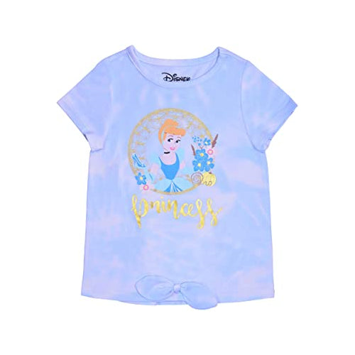 Disney Princess Cinderella Girls’ T-Shirt for Toddler and Little Kids – Lilac
