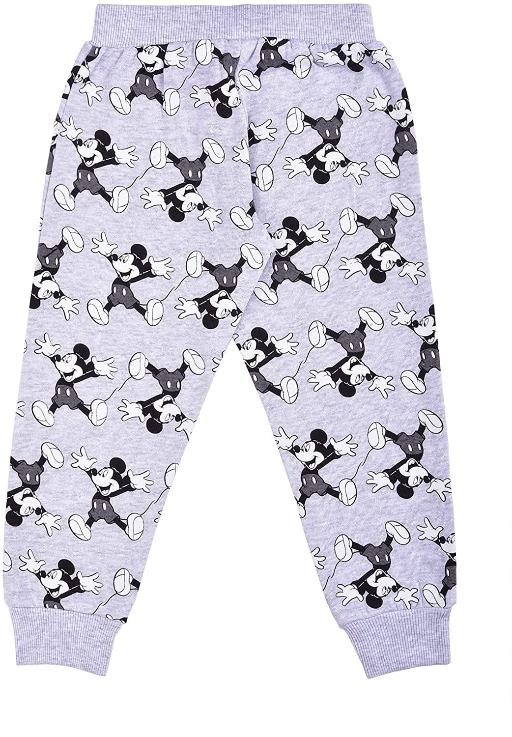 Disney Mickey Mouse Boys’ 2 Pack Jogger for Toddler and Little Kids – Red/Grey