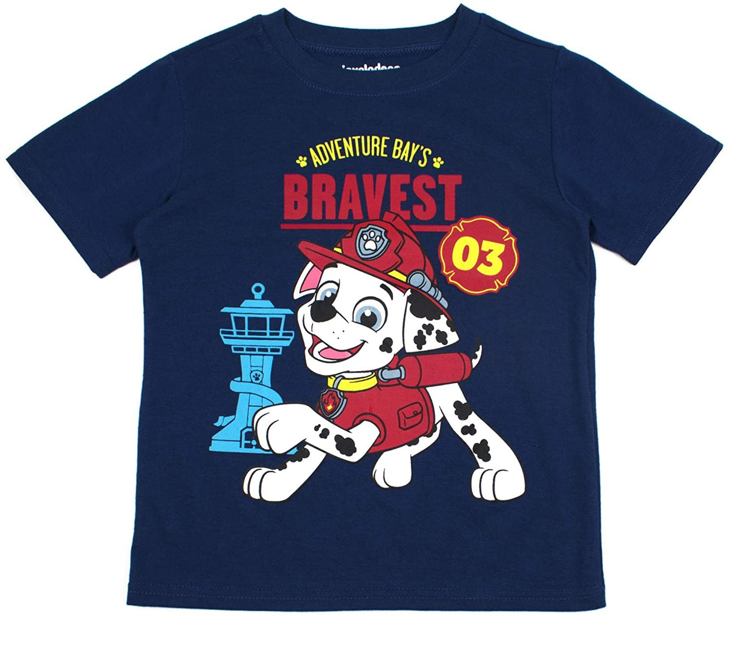 Nickelodeon Paw Patrol Boys T-Shirt Pack for Toddler and Little Kids – Grey/Red/White/Yellow/Blue/Navy