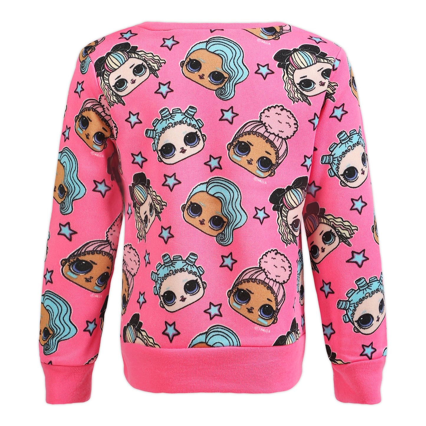 L.O.L. Surprise! Dolls Girls Sweatshirt and Jogger Set for Little and Big Girls – Pink/Black