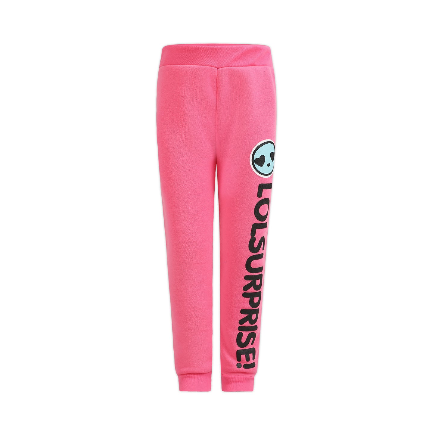 L.O.L. Surprise! Dolls Girls Sweatshirt and Jogger Set for Little and Big Girls – Pink/Black