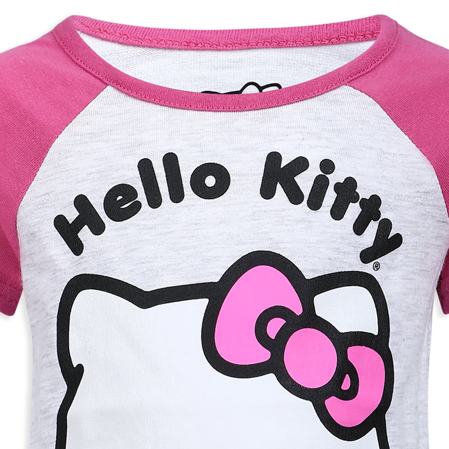 Hello Kitty Girls T-Shirt and Short Set for Infant, Toddler, Little and Big Girls - Pink