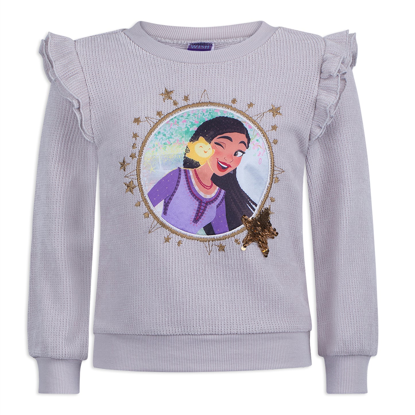 Disney Wish Girls' Sweatshirt and Legging Set for Little Kids – Grey