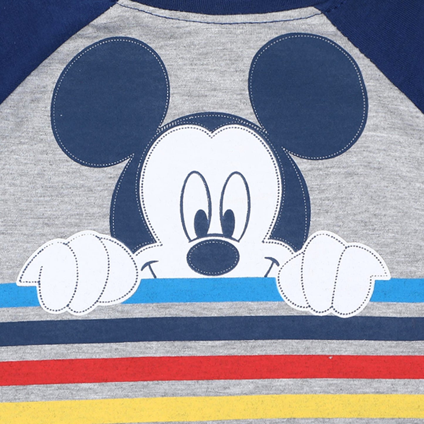 Disney Mickey Mouse Boys T-Shirt, Shorts and Romper Set for Infant - Grey/White or Navy/Grey
