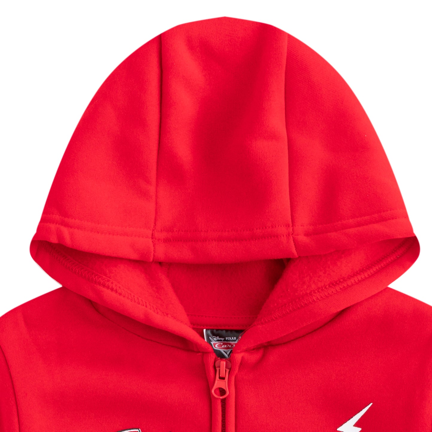 Disney Cars Lightning McQueen Boys’ Zip up Hoodie for Toddler and Little Kids - Red