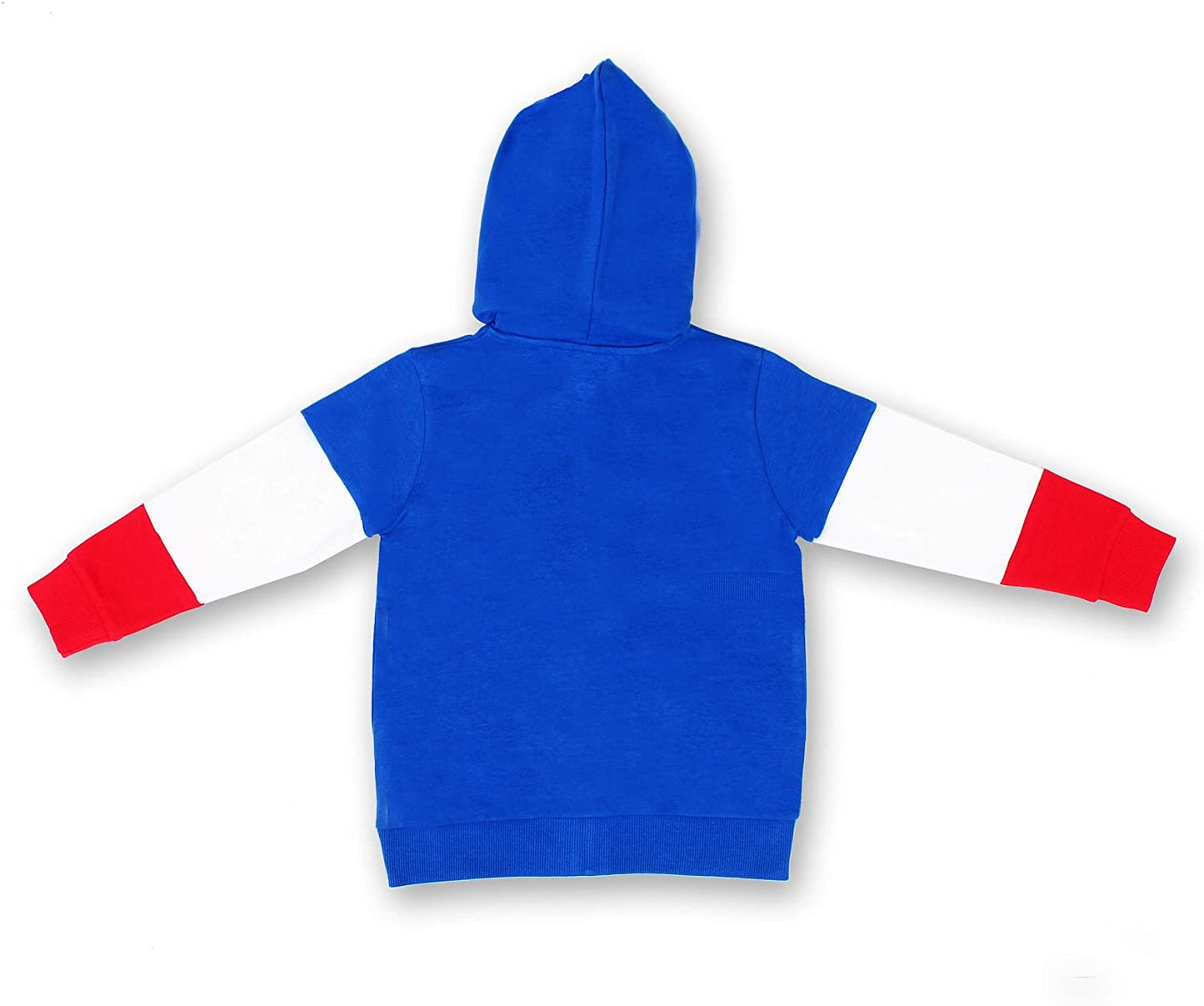 Marvel Avengers Captain America and Spiderman Boys’ Zip-Up Hoodie for Toddler and Little Kids – Navy/Red/White