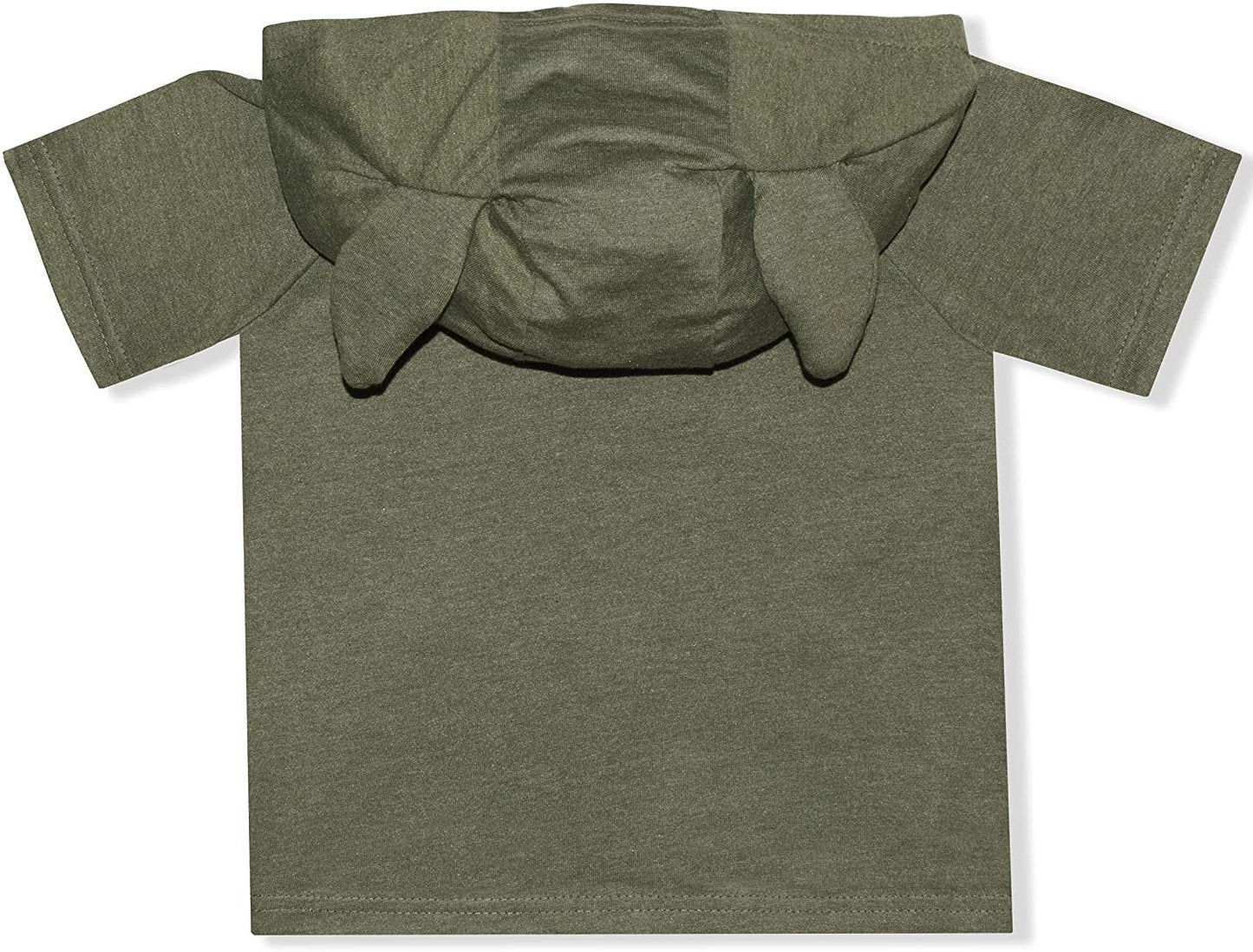 Star Wars Boys Baby Yoda Hooded T-Shirt, T-Shirt and Short Set for Toddler and Little Kids - Green/Grey