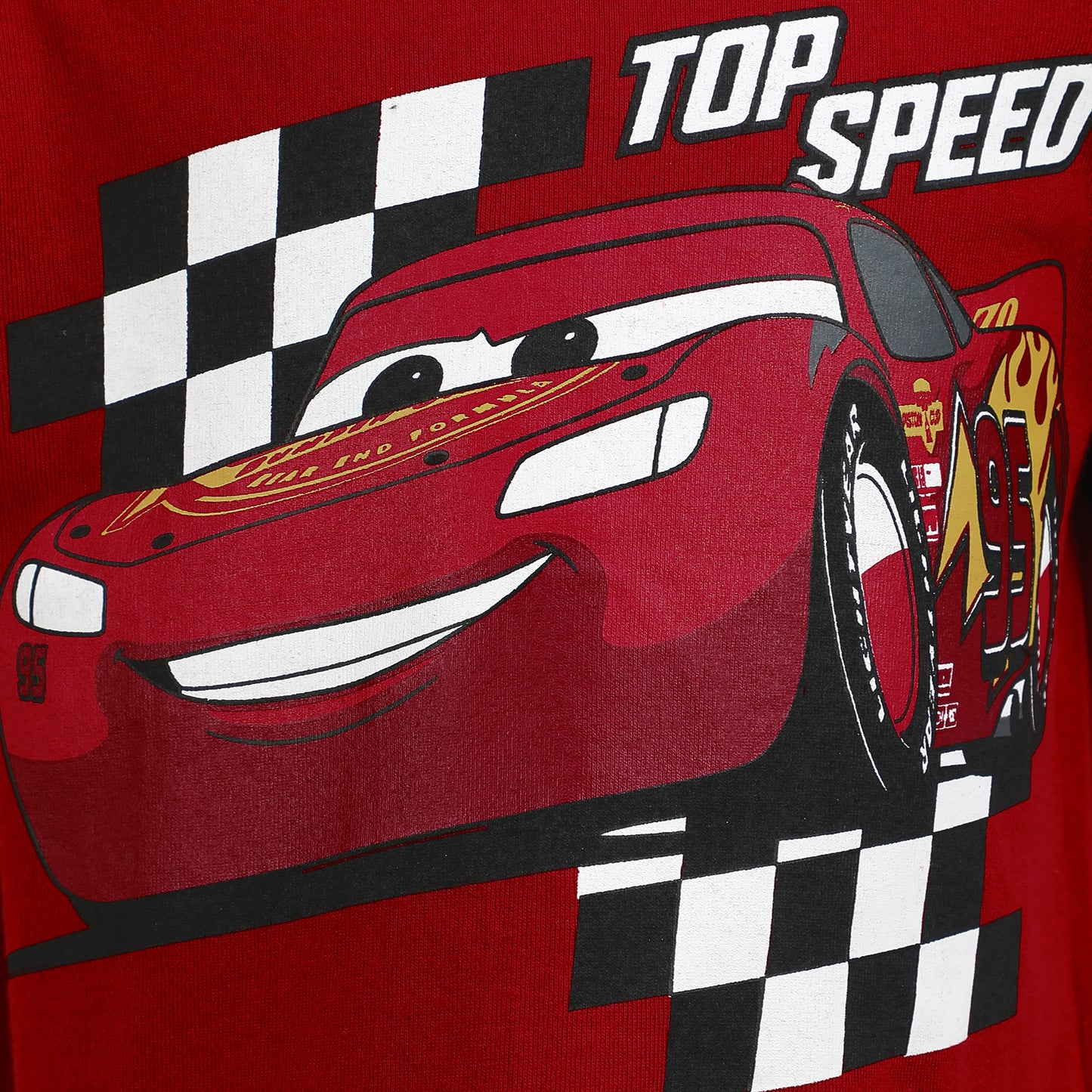 Disney Cars Lightning McQueen Boys’ Short Sleeve T-Shirt and Shorts Set for Toddler and Little Kids – Red/Grey