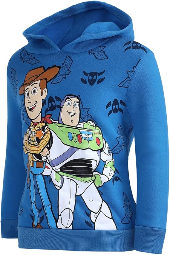 Disney Toy Story Woody and Buzz Lightyear Boys? Pullover Hoodie for Toddler, Little and Big Kids - Blue