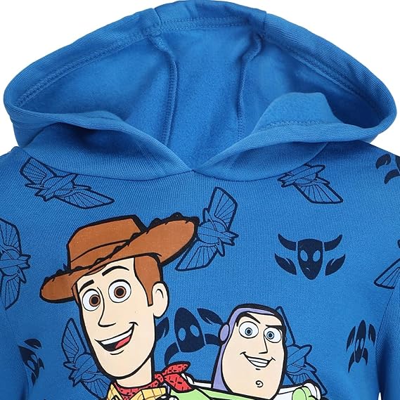 Disney Toy Story Woody and Buzz Lightyear Boys? Pullover Hoodie for Toddler, Little and Big Kids - Blue