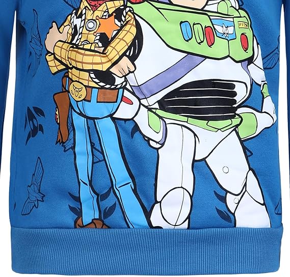 Disney Toy Story Woody and Buzz Lightyear Boys? Pullover Hoodie for Toddler, Little and Big Kids - Blue