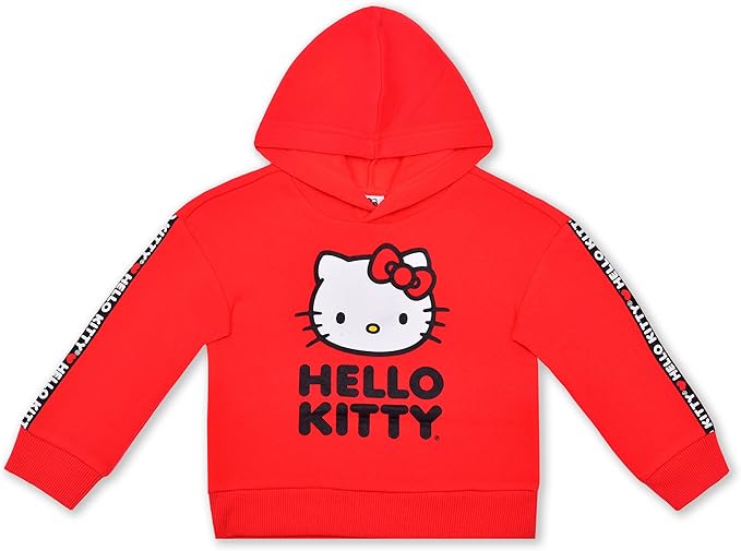 Hello Kitty Girls’ 2 Pack Hoodie for Infant, Toddler and Little Kids – Red/Grey