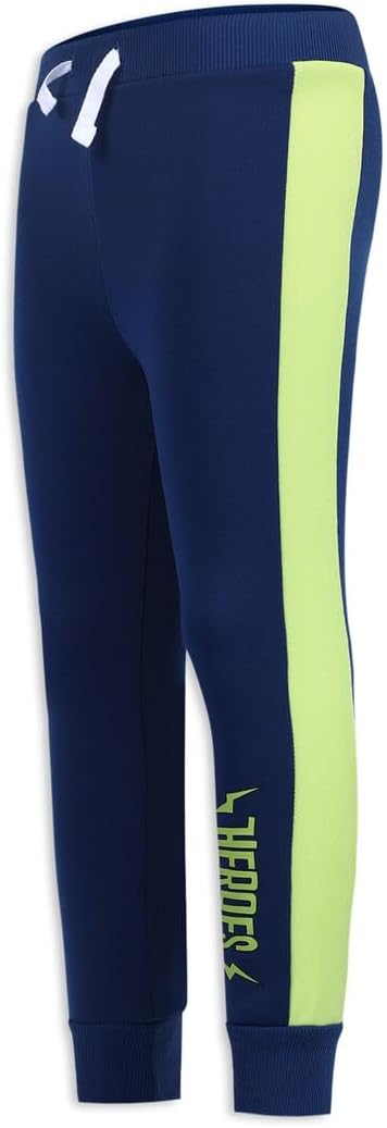 Disney Boy's 2-PieceToy Story Heroes Long Sleeve Shirt and Jogger Pant Set, Blue/Navy