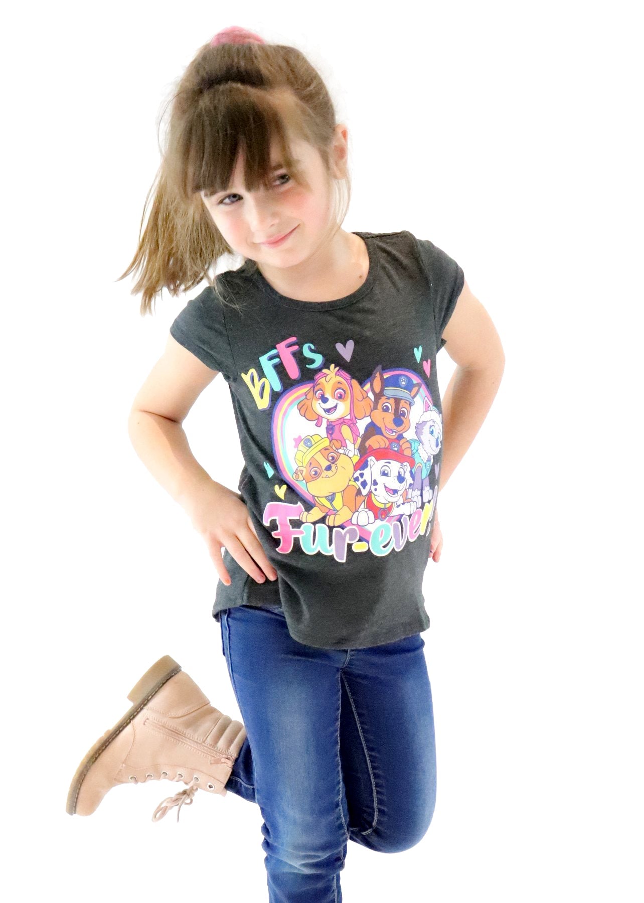 Nickelodeon Bubble Guppies Girls Molly, Deema, Oona and Bubble Puppy 3 Pack T-Shirt for Toddler – Purple/Blue