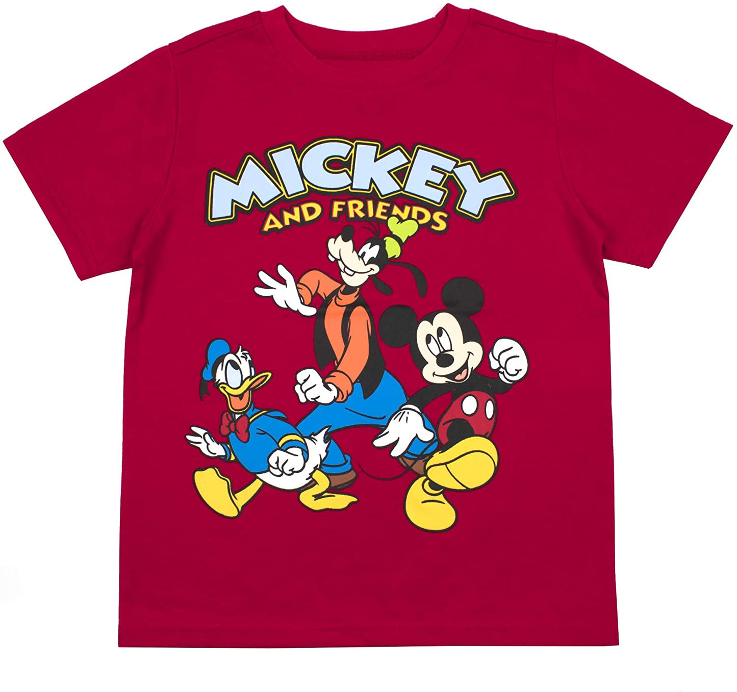 Mickey Mouse Friends Boys' T-Shirt (Pack of 3) White
