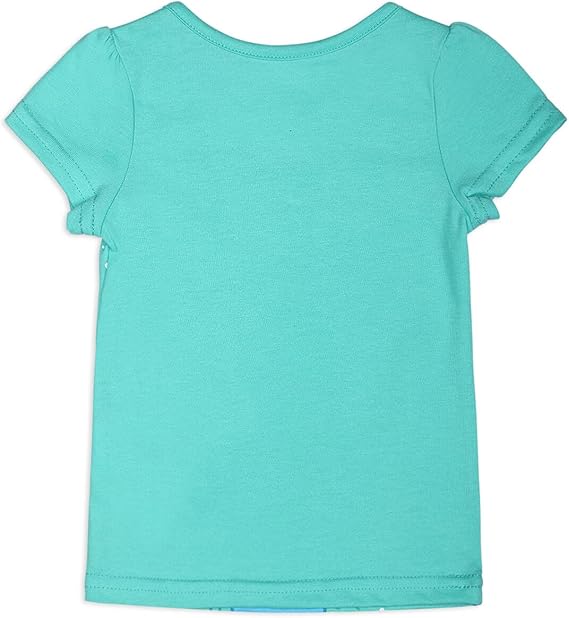 Disney Frozen Girls 3 Pack T-Shirts for Toddler, Little and Big Girls - Pink/Green/White