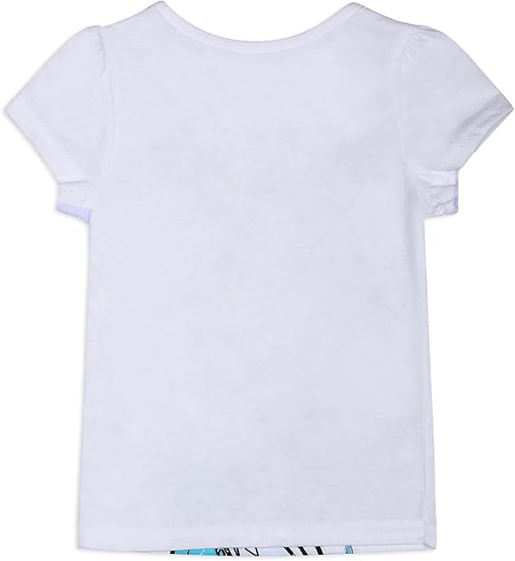 Disney Frozen Girls 3 Pack T-Shirts for Toddler, Little and Big Girls - Pink/Green/White