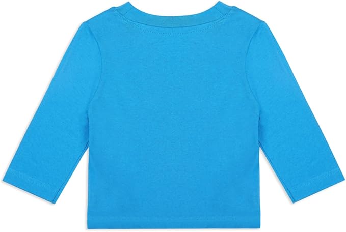 Sesame Street Cookie Monster and Elmo Boys’ Long Sleeve Shirt and Jogger Pants Set for Infant and Toddler – Blue/Red