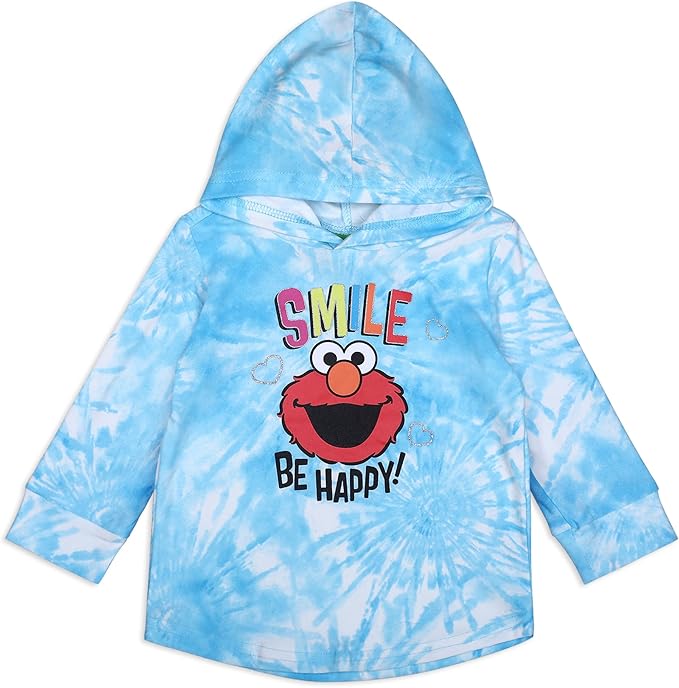 Sesame Street Elmo Girls’ Hoodie and Jogger Set for Infant and Toddler – Blue