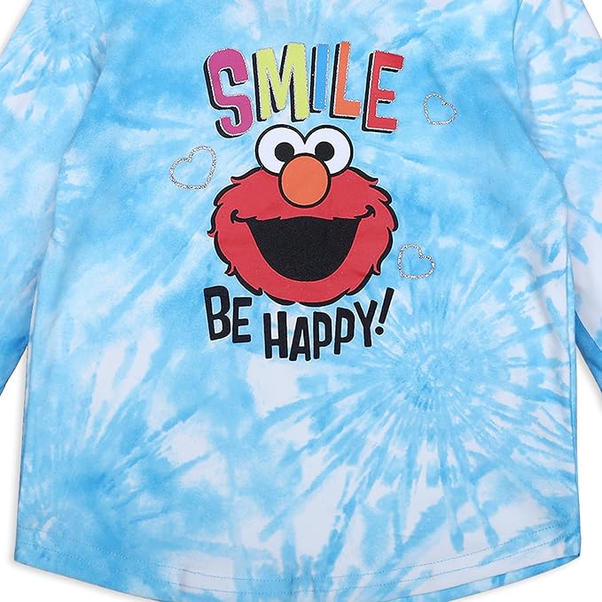Sesame Street Elmo Girls’ Hoodie and Jogger Set for Infant and Toddler – Blue