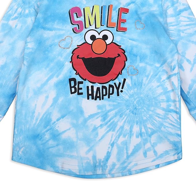 Sesame Street Elmo Girls’ Hoodie and Jogger Set for Infant and Toddler – Blue
