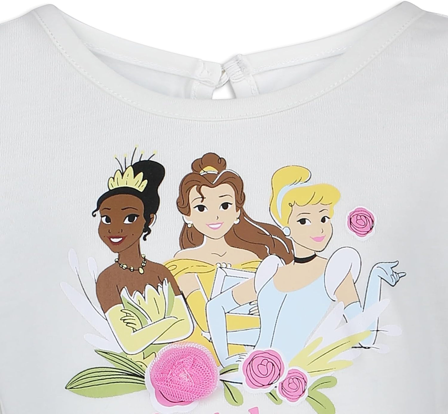Disney Princess Girls Dress for Toddler and Big Kids - Off White