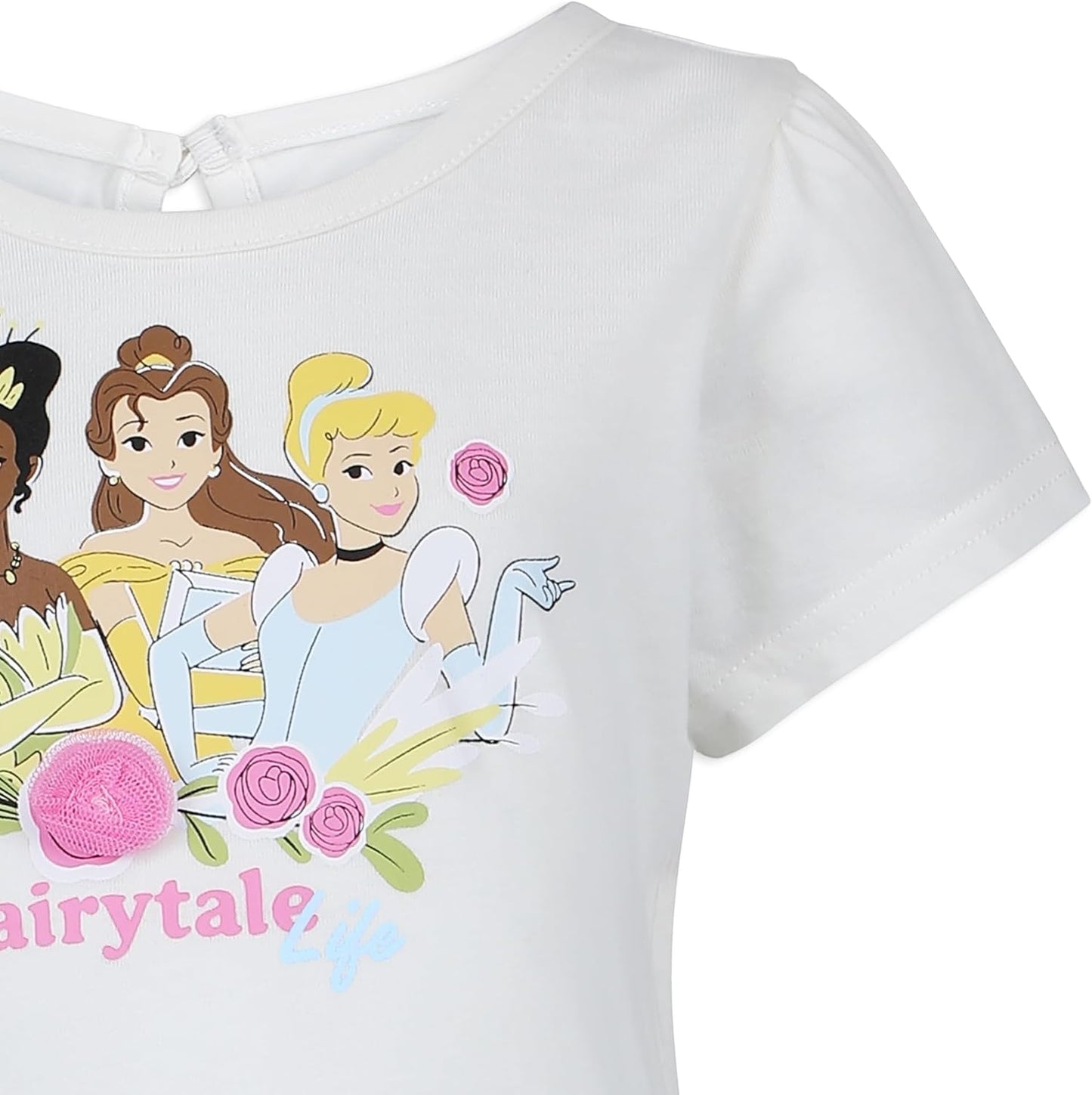 Disney Princess Girls Dress for Toddler and Big Kids - Off White
