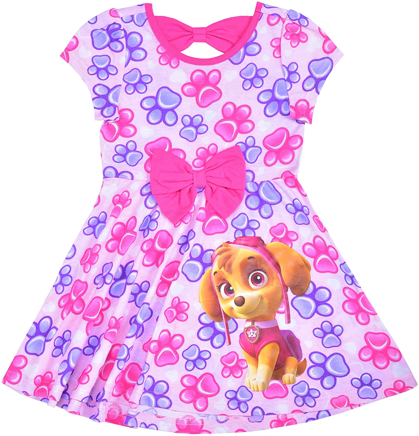 Nickelodeon Paw Patrol 2-Pack Short Sleeve Dresses for Toddlers to Big Kids