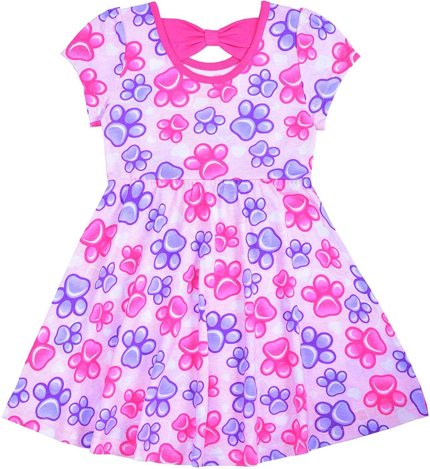 Nickelodeon Paw Patrol 2-Pack Short Sleeve Dresses for Toddlers to Big Kids