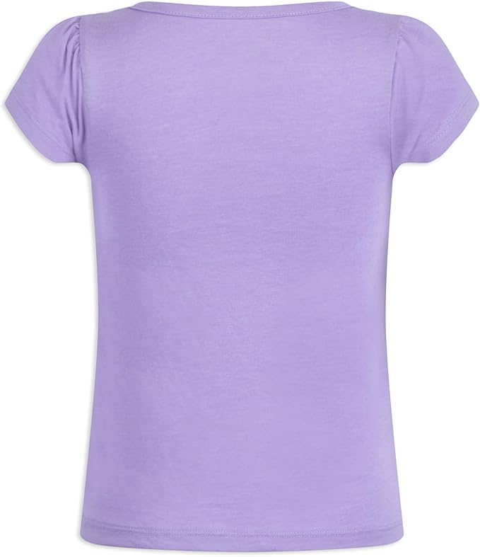 Nickelodeon Paw Patrol Skye and Everest Girls’ 3 Pack T-Shirts for Toddler Little Kids – Pink/Purple/Blue