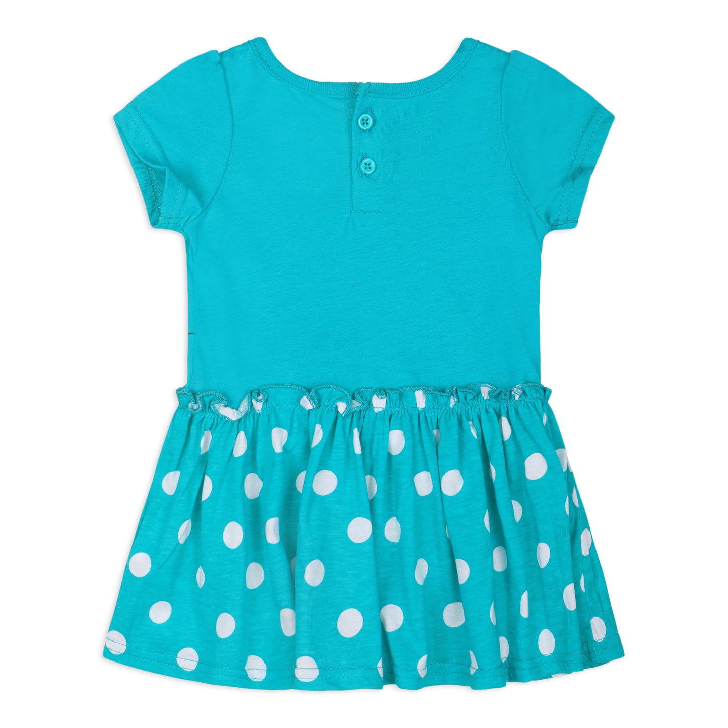 Disney Minnie Mouse Girls Short Sleeve Dress 2 Pack with Panty for Newborn and Infant - Pink/Blue