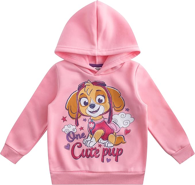 Nickelodeon Girls' Paw Patrol 2 Pack Hoodies, Purple