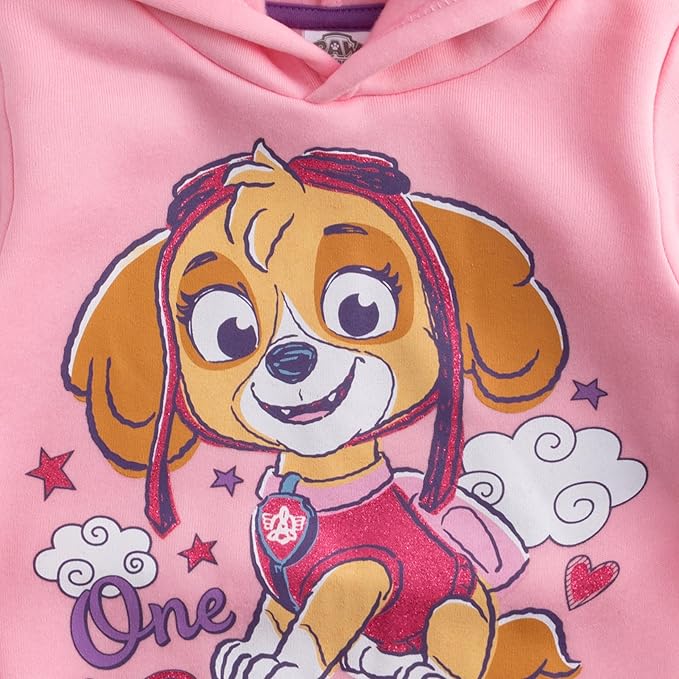 Nickelodeon Girls' Paw Patrol 2 Pack Hoodies, Purple