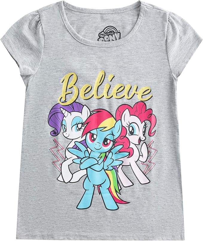 Hasbro My Little Pony Twilight Girls' Short sleeve T-Shirt (Pack of 3)