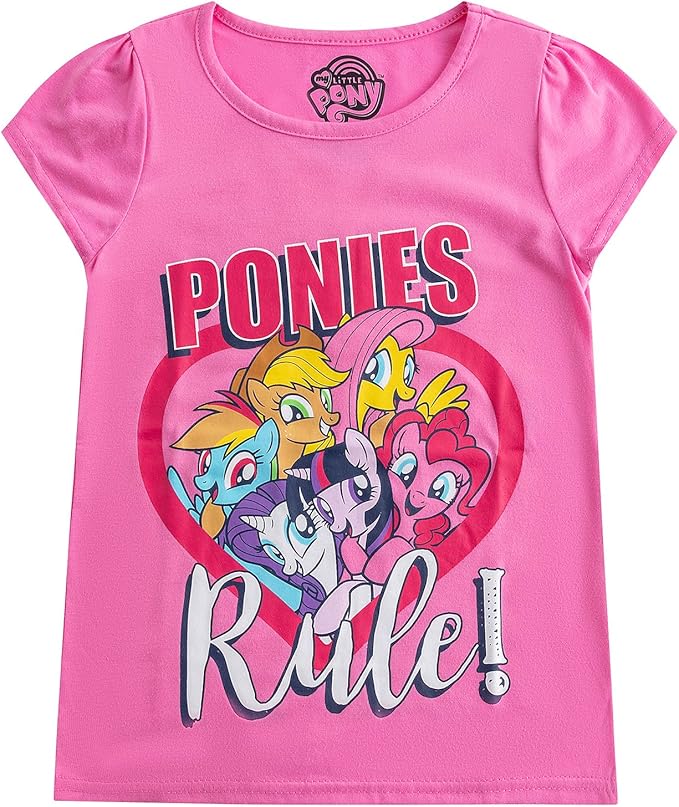 Hasbro My Little Pony Twilight Girls' Short sleeve T-Shirt (Pack of 3)