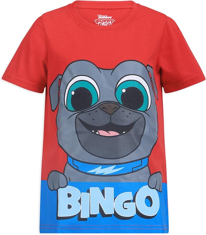 Puppy Dog Pals Toddler Boys' T-Shirt (Pack of 3) RED