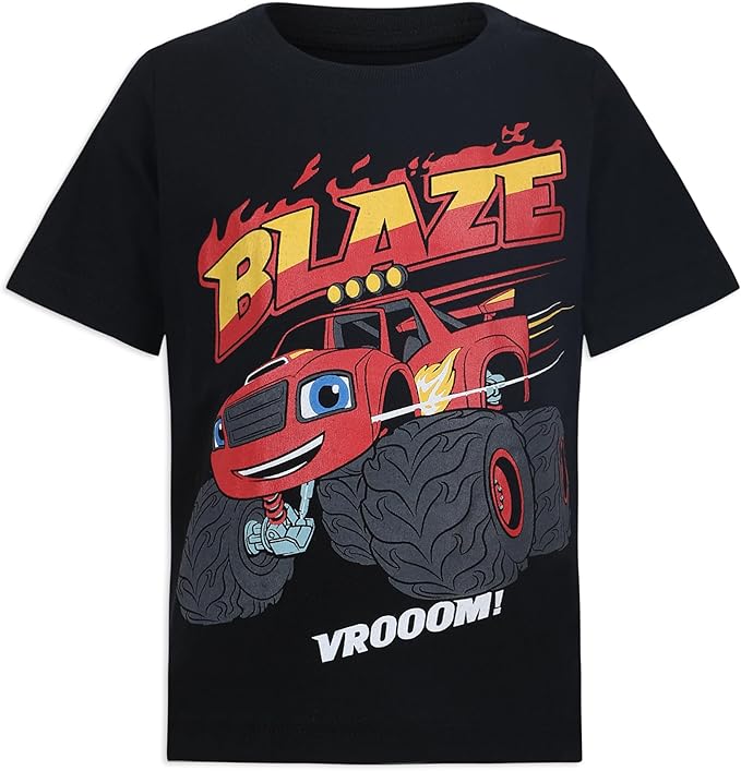 Blaze and The Monster Machines Toddler Boys' T-Shirt (Pack of 3) Blue