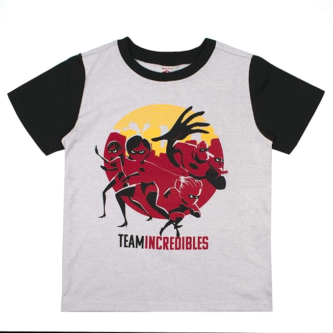 Disney Incredibles 2 The Incredibles Boys' T-Shirt (Pack of 3) Blue