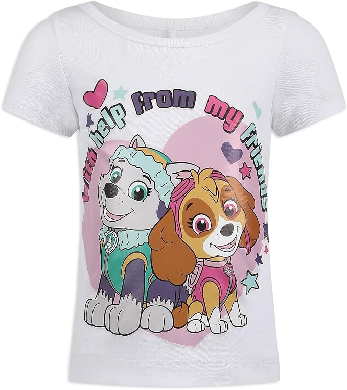 Nickelodeon Paw Patrol Girls and Toddlers 3-Pack T-Shirts