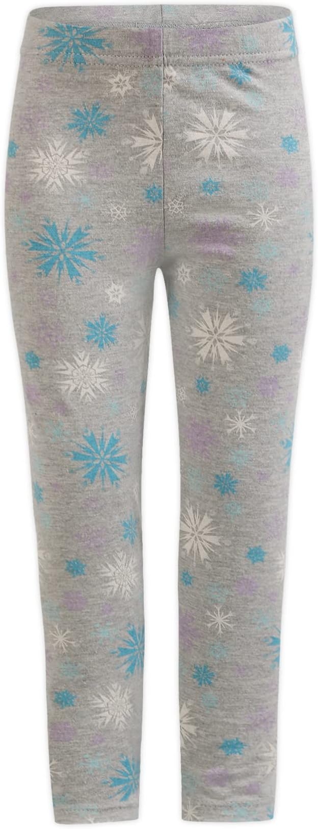 Disney Frozen Elsa Girls’ Long Sleeve Shirt, Vest and Legging Set for Toddler and Little Kids – White/Grey/Blue