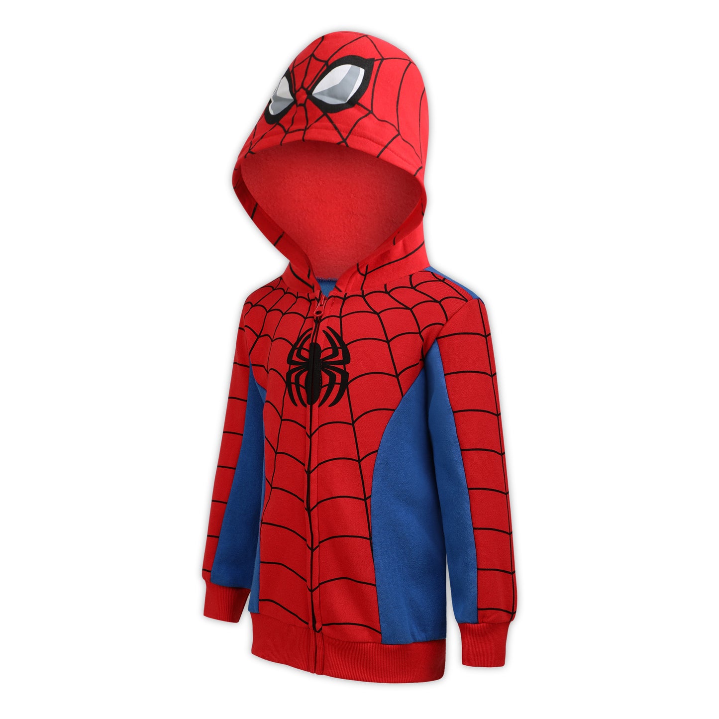 Marvel Spider-Man Boys Zip-Up Hoodie Sweatshirt for Toddlers and Big Kids