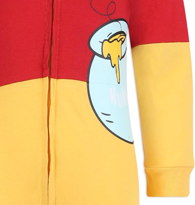 Disney Winnie The Pooh Boys’ Winnie and Tiger Costume Zip Up Hooded Coverall Creeper for Infant and Toddler – Orange