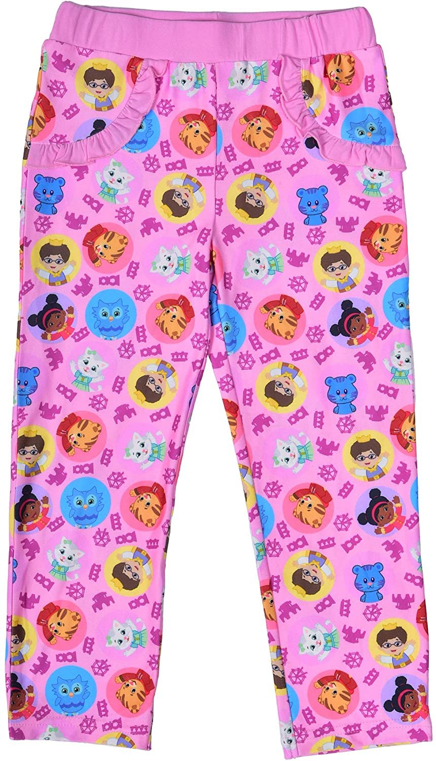 Fred Rogers Daniel Tiger Girls’ T-Shirt and Legging Set for Toddler – Pink/White
