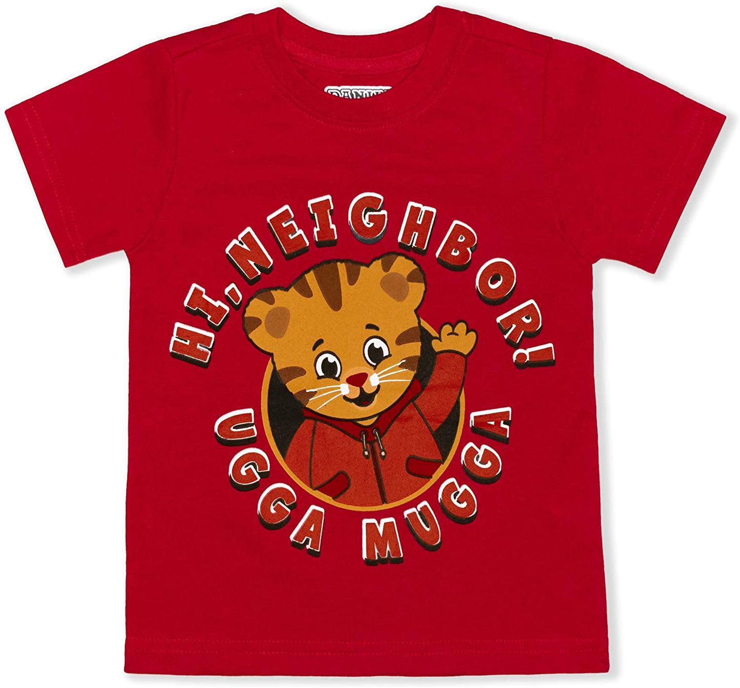 Fred Rogers Company Boy?s 3-Pack Daniel Tiger Graphic Tee Shirts, Blue/Red/Grey, Size 4T