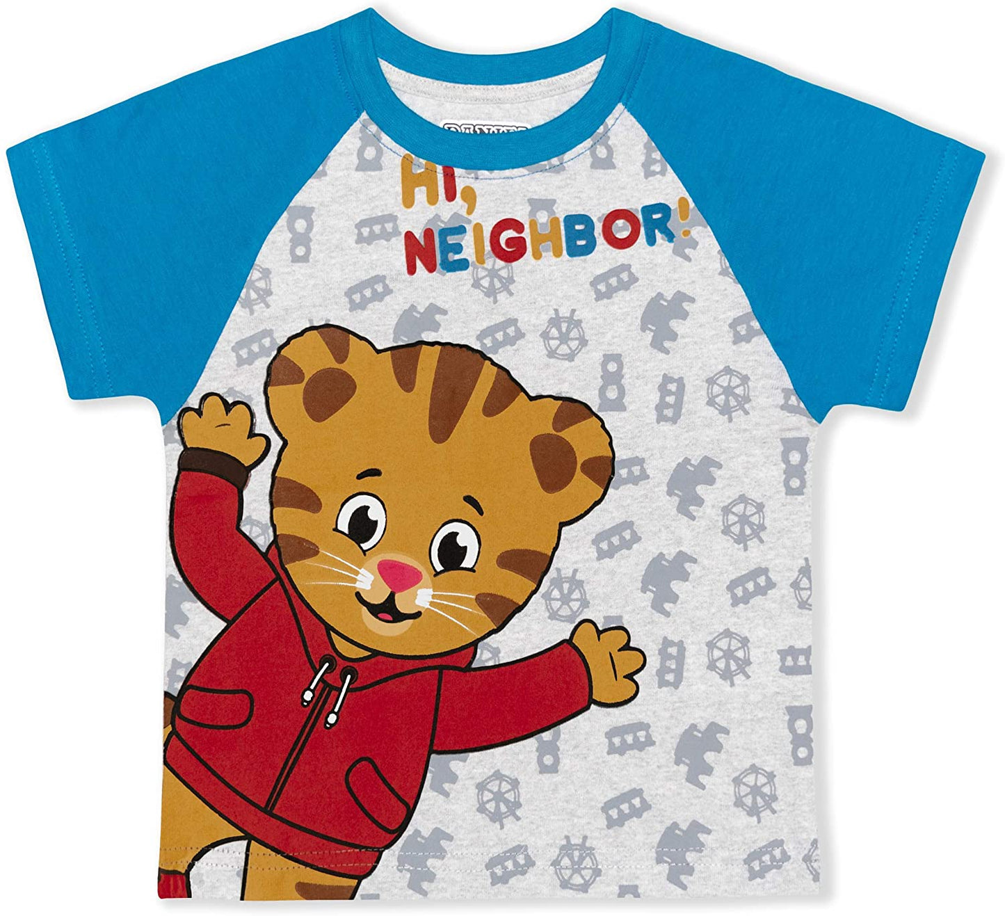 Fred Rogers Company Boy?s 3-Pack Daniel Tiger Graphic Tee Shirts, Blue/Red/Grey, Size 4T