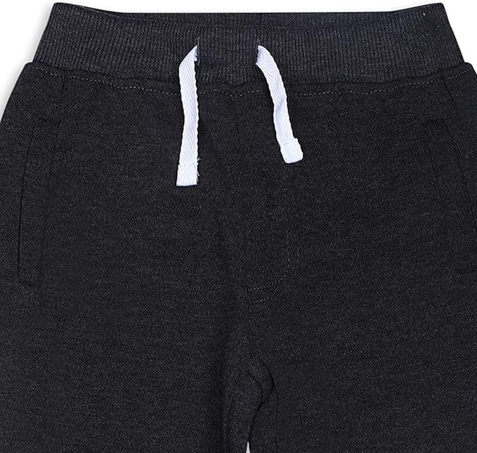 Marvel Avengers Hulk, Captain America and Iron Man Boys’ Joggers 2 Pack for Toddler and Little Kids – Black/Grey