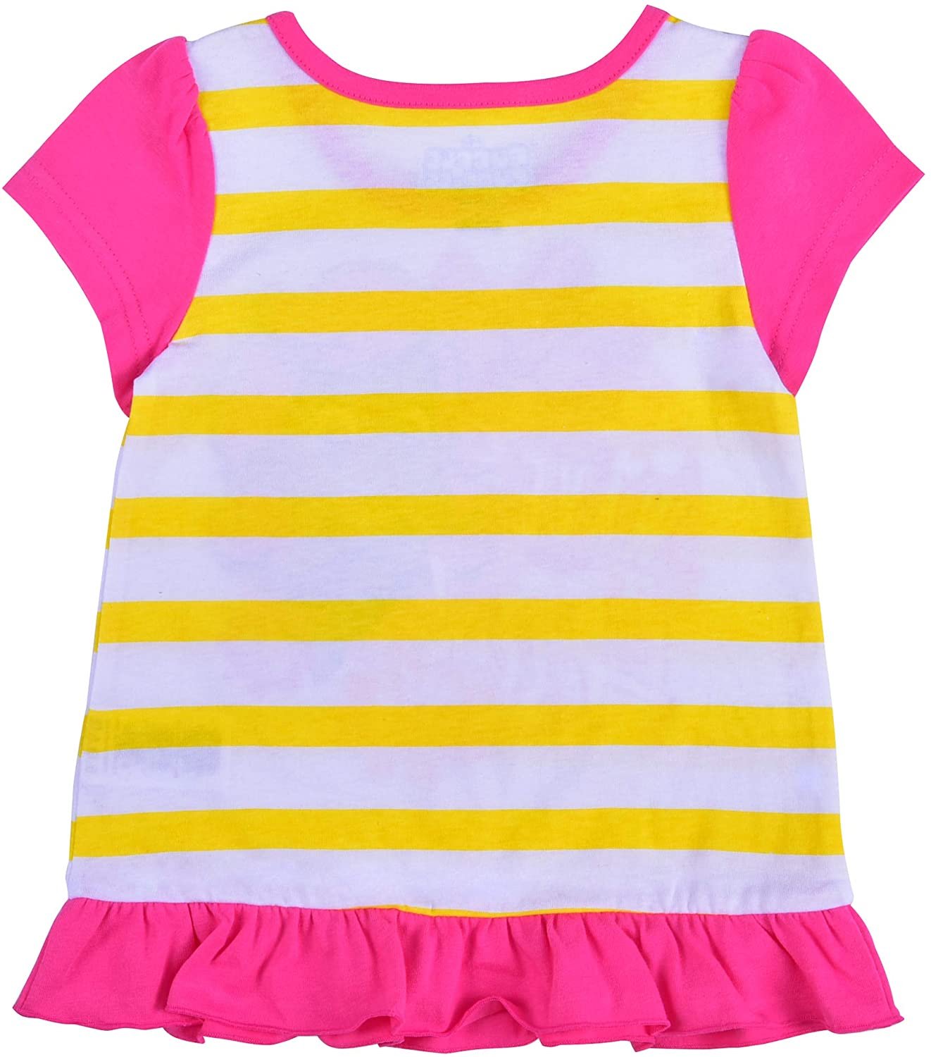 Nickelodeon Bubble Guppies Girls 3 Piece Molly T-Shirt, Short and Legging Set for Toddler and Little Kids – Pink/Yellow